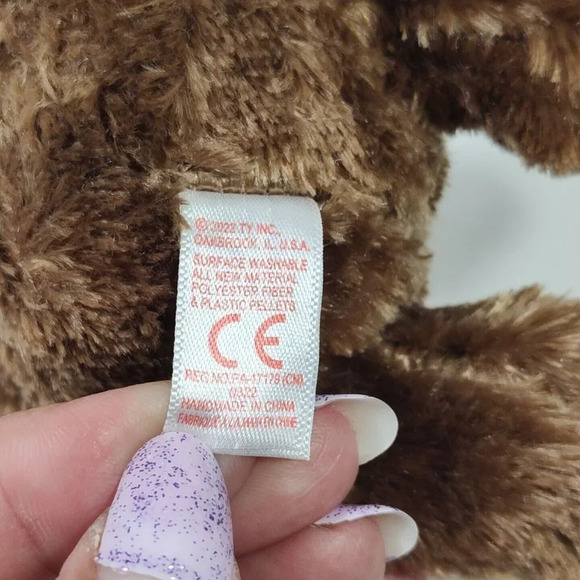 Ty Beanie Boos TySilk Chessie Brown Monkey Plush Stuffed Animal with Hang Tag - Picture 8 of 8